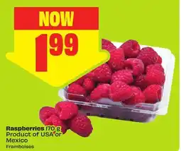 FreshCo Raspberries 170 g Product of USA or Mexico offer