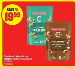FreshCo Compliments Mixed Nuts or Cashews offer