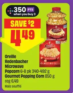 FreshCo Orville Redenbacher Microwave Popcorn 6-8 pk 340-492 g Gourmet Popping Corn 850 g offer