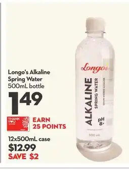 Longo's Longo's Alkaline Spring Water offer