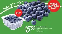 Longo's Fresh Blueberries offer