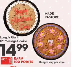 Longo's Longo's Giant 12 Message Cookie offer
