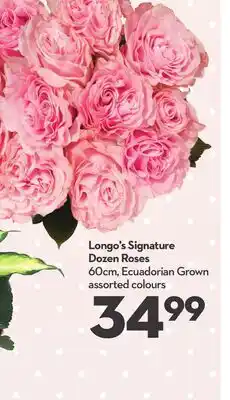Longo's Signature Dozen Roses offer