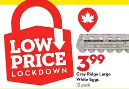 Longo's Large White Eggs offer