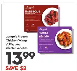 Longo's Frozen Chicken Wings offer