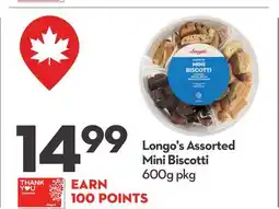 Longo's Assorted Mini Biscotti offer