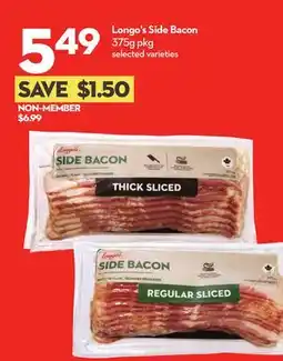 Longo's Side Bacon offer
