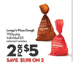 Longo's Longo's Pizza Dough offer