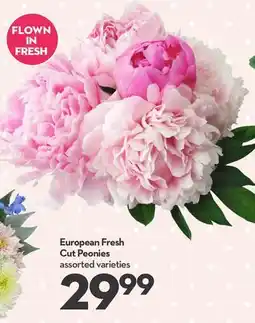Longo's European Fresh Cut Peonies offer