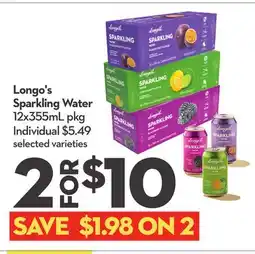 Longo's Sparkling Water offer