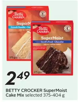 Sobeys BETTY CROCKER SuperMoist Cake Mix offer