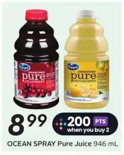 Sobeys OCEAN SPRAY Pure Juice offer