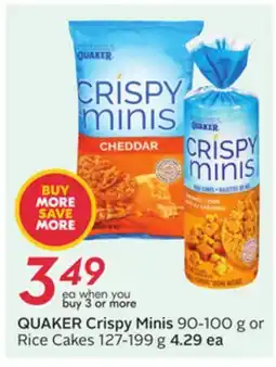 Sobeys QUAKER Crispy Minis offer