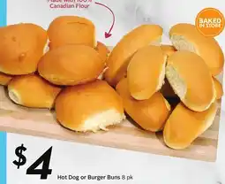 Sobeys Hot Dog or Burger Buns offer