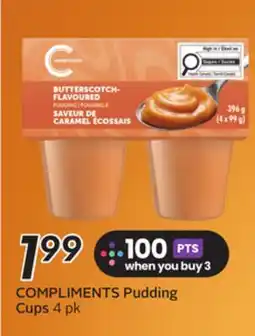 Sobeys COMPLIMENTS Pudding Cups offer