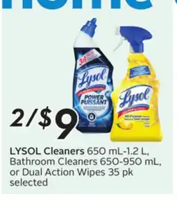 Sobeys LYSOL Cleaners offer