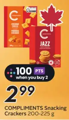 Sobeys COMPLIMENTS Snacking Crackers offer