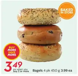 Sobeys Bagels offer