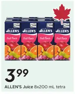 Sobeys ALLEN'S Juice offer