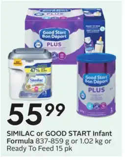 Sobeys SIMILAC or GOOD START Infant Formula offer