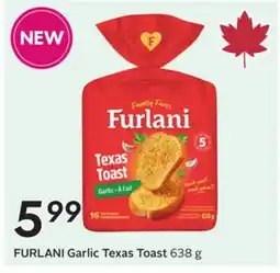 Sobeys FURLANI Garlic Texas Toast offer