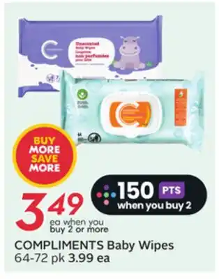 Sobeys COMPLIMENTS Baby Wipes offer