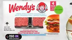 Sobeys Wendy's Fresh Never Frozen 100% Canadian Ground Beef Patties offer