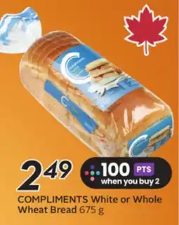 Sobeys COMPLIMENTS White or Whole Wheat Bread offer