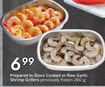 Sobeys Prepared In-Store Cooked or Raw Garlic Shrimp Grillers offer