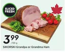 Sobeys SIKORSKI Grandpa or Grandma Ham offer