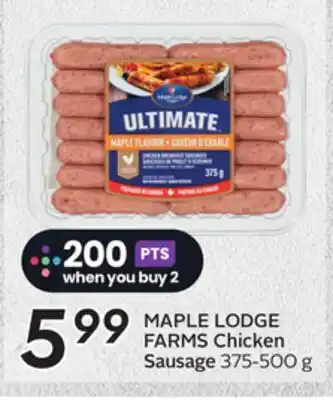 Sobeys MAPLE LODGE FARMS Chicken Sausage offer