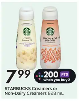 Sobeys STARBUCKS Creamers or Non-Dairy Creamers offer