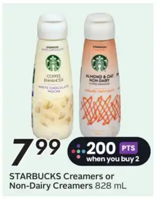 Sobeys STARBUCKS Creamers or Non-Dairy Creamers offer