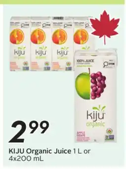 Sobeys Organic Juice offer