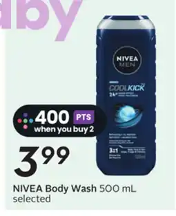 Sobeys NIVEA Body Wash offer