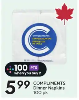 Sobeys COMPLIMENTS Dinner Napkins offer