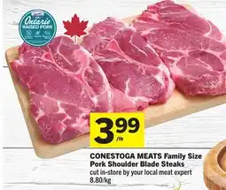 Foodland CONESTOGA MEATS Family Size Pork Shoulder Blade Steaks offer