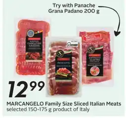 Sobeys MARCANGELO Family Size Sliced Italian Meats offer