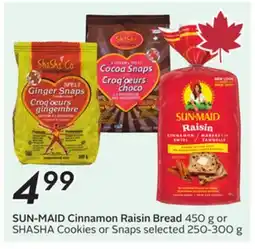 Sobeys SUN-MAID Cinnamon Raisin Bread offer