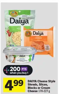 Foodland DAIYA Cheese Style Shreds, Slices, Blocks or Cream Cheese offer
