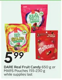 Sobeys DARE Real Fruit Candy offer