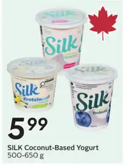 Sobeys SILK Coconut-Based Yogurt offer