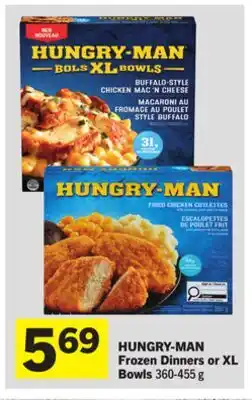 Foodland HUNGRY-MAN Frozen Dinners or XL Bowls offer
