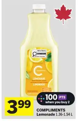 Foodland COMPLIMENTS Lemonade offer