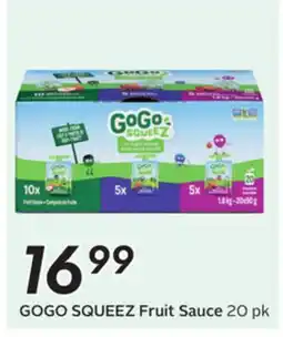 Sobeys SQUEEZ Fruit Sauce offer