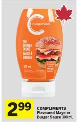 Foodland COMPLIMENTS Flavoured Mayo or Burger Sauce offer