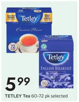 Sobeys TETLEY Tea offer
