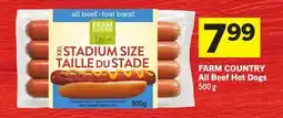Foodland FARM COUNTRY All Beef Hot Dogs offer