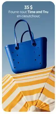 Walmart Fourre-tout Time and Tru en caoutchouc offer