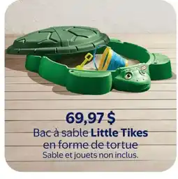 Walmart Bac à sable Little Tikes en forme de tortue offer